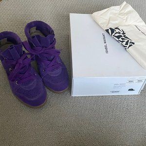 Size 8 Isabel Marant Stainer Basket Wedge Sneaker